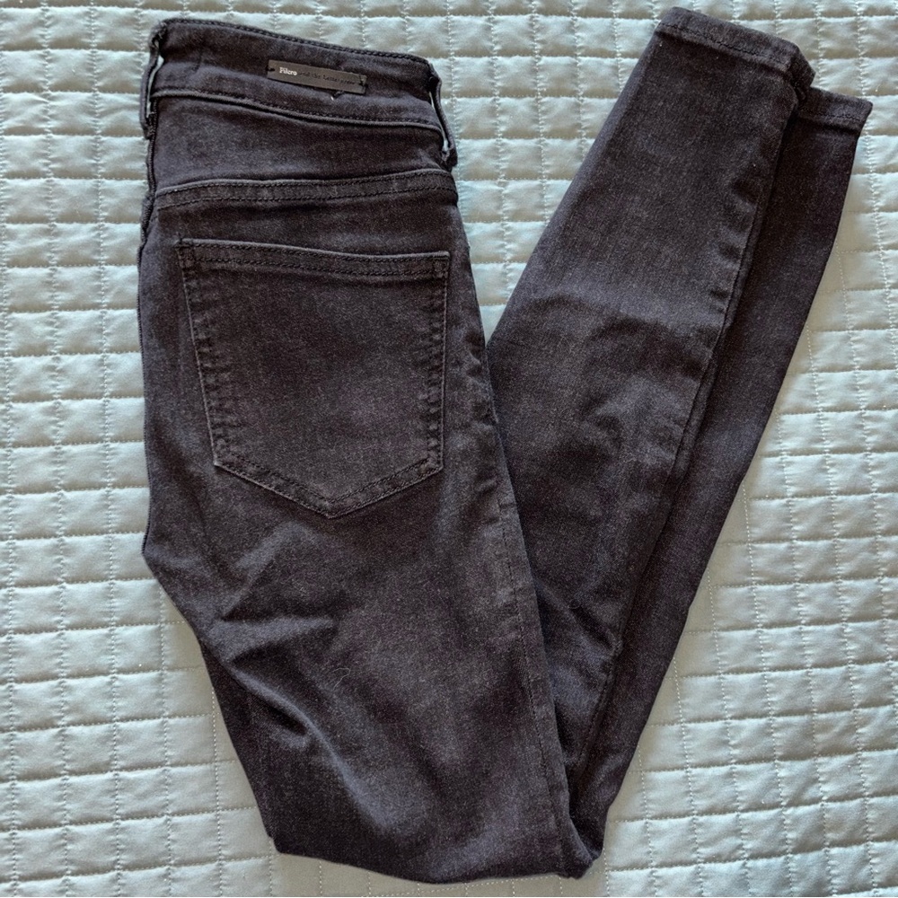 Pilcro and the Letterpress Anthropologie Womens High Rise Denim Legging Jeans 24